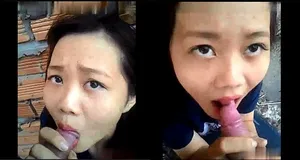 Người yêu mút cậu bé ở vườn sau nhà